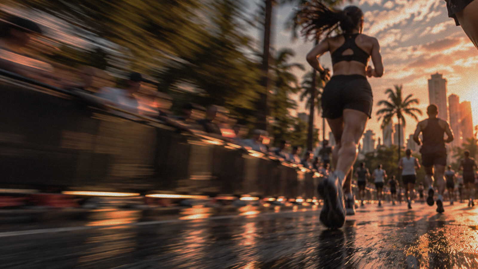 Atleta da Alcateia treinando na pista